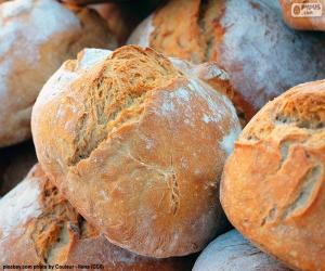 пазл Деревенский пшеничный хлеб